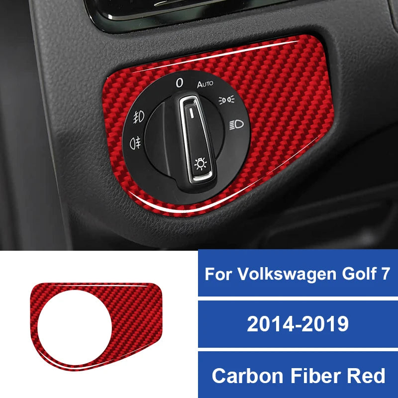 Decorazione pannello auto in fibra di carbonio VW