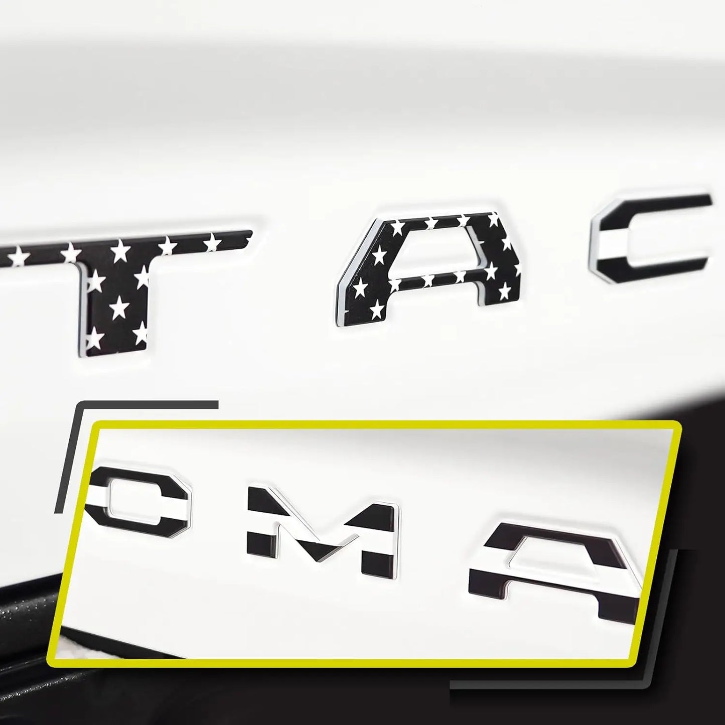 Tacoma 3D Letter Cover Emblem TA