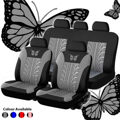 Butterfly Car Seat Cover Full Set 