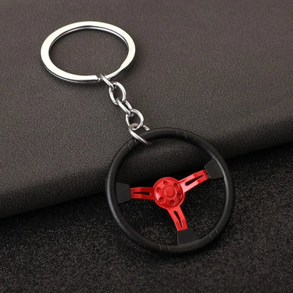 Car Steering Wheel Keychain 