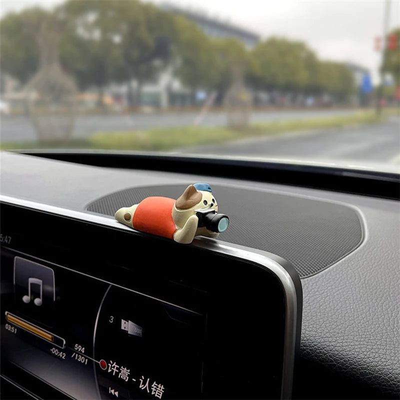 Car Dashboard Resin Cat