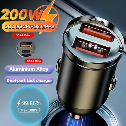 Dual Port Fast Car Charger