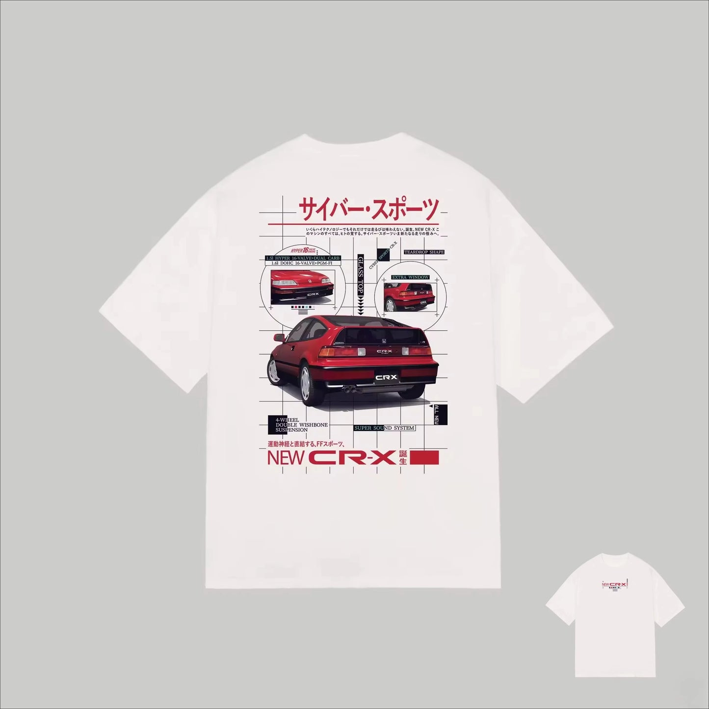 JDM-inspiriertes Auto-Grafik-T-Shirt