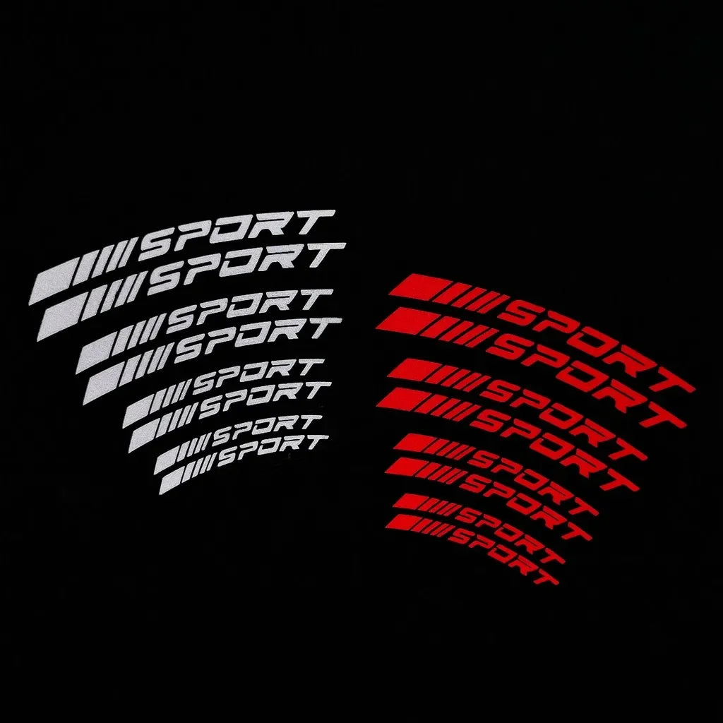 Reflektierender Aufkleber „Sport Curve“. 