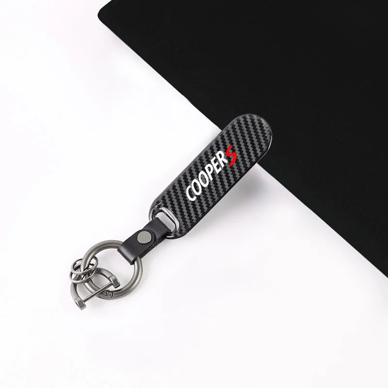 Cooper S Carbon Fiber Keychain 