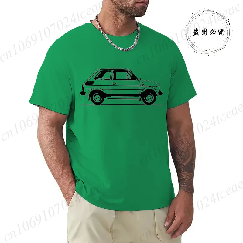 Old Car Print Man Fashion T-Shirt
