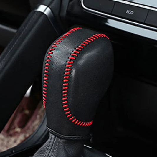 Leather Car Gear Shift Knob Cover 