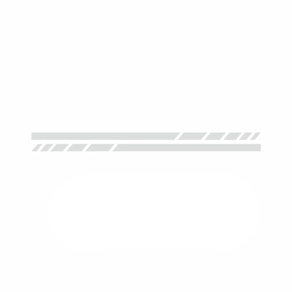 2PCS Stripes Sticker Rearview Mirror 
