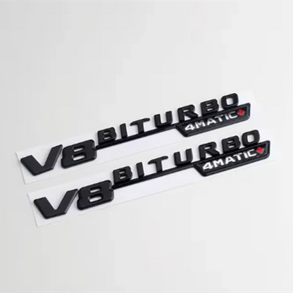 2PCS Vent Fender Trim Emblem Side Sticker