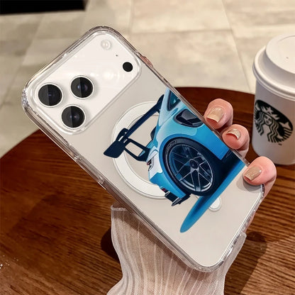 Custodia MagSafe per iPhone con tema Auto