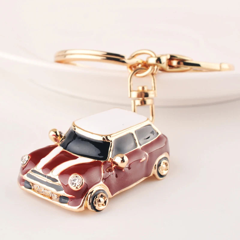 Retro Classic Mini Car Keychain MR