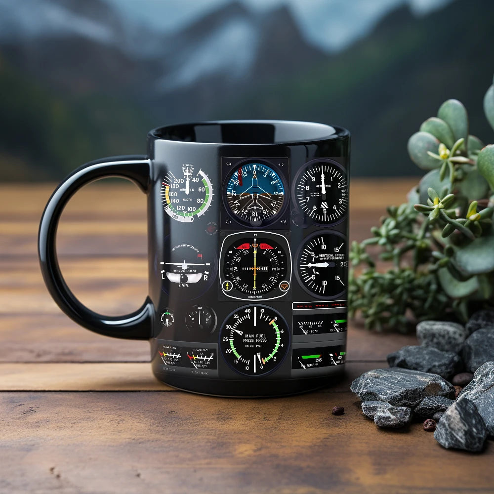 Cockpit Instrument Design Mug