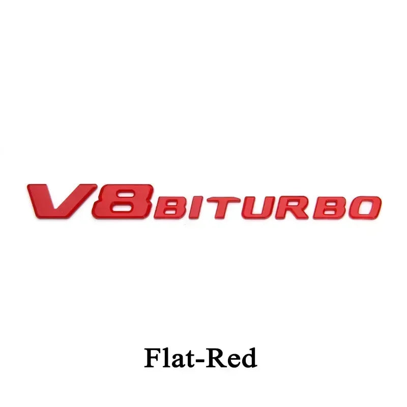 V8 BITURBO 3D Emblem Badge