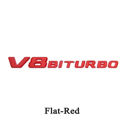 V8 BITURBO 3D Emblem Badge