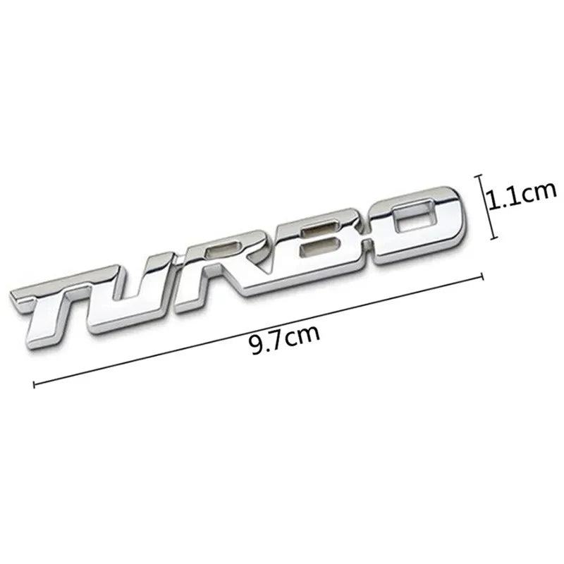Turbo 3D Car Sticker 