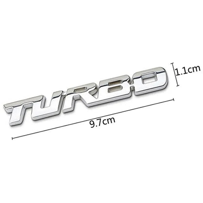 Turbo 3D Car Sticker 