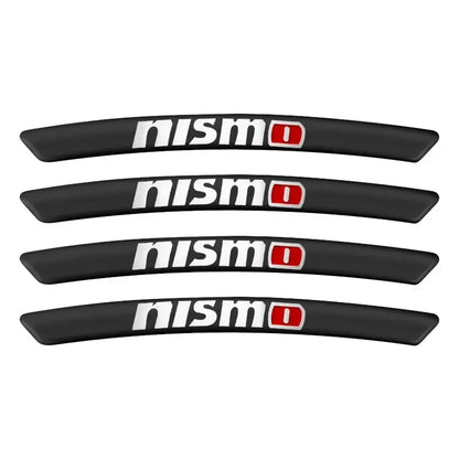 4PCS Car Rim Stickers Wheel Nismo 