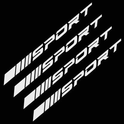 4PC Stickers Wheels Sport 