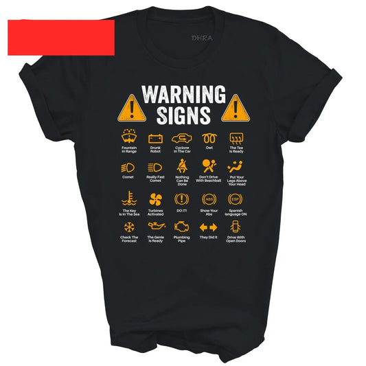 Driving Warning Signs T-Shirt 