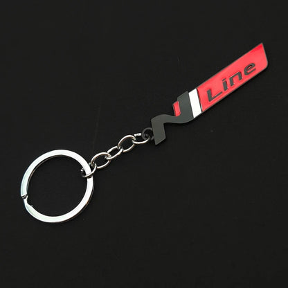 N Line Metal Keychain HI