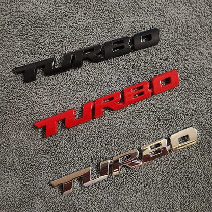 Turbo 3D Car Sticker 