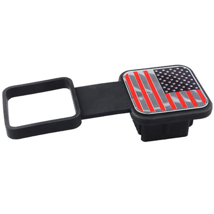 US Flag Plug Trailer Hitch Cover