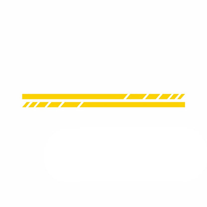 2PCS Stripes Sticker Rearview Mirror 