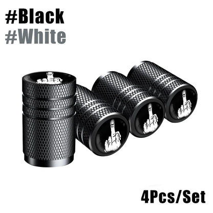 4Pcs/Lot Skull Tire Valve Caps 