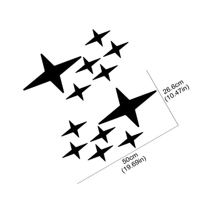 2PCS Car Side Door Creative Stars Stickers