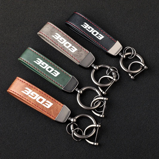 Móc khóa dây buộc bằng da Edge FD