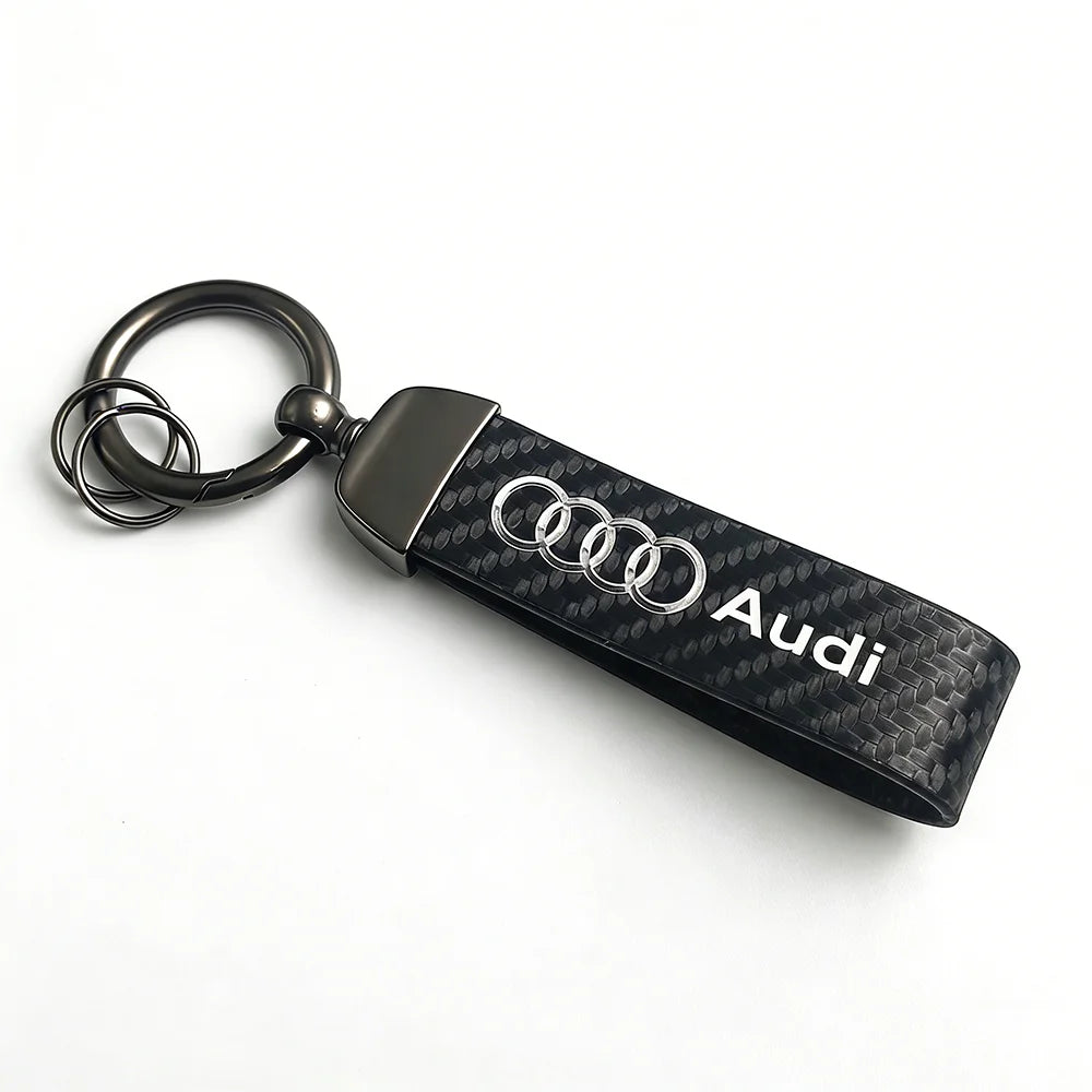 A. Car Carbon Fiber Keychain