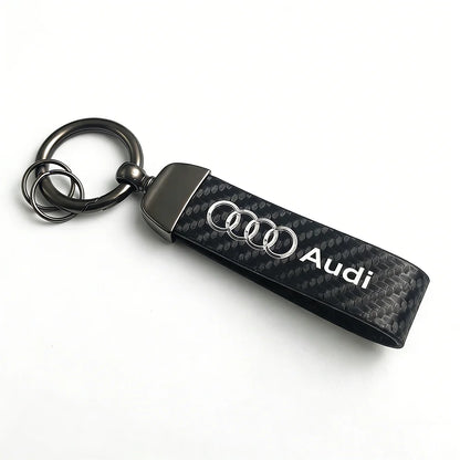 A. Car Carbon Fiber Keychain
