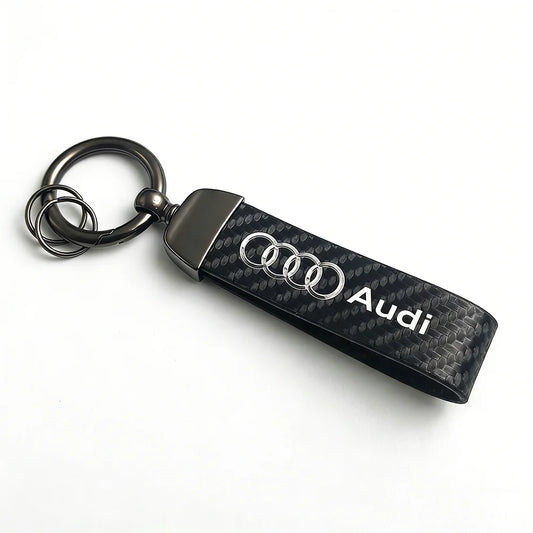 A. Móc khóa sợi carbon ô tô