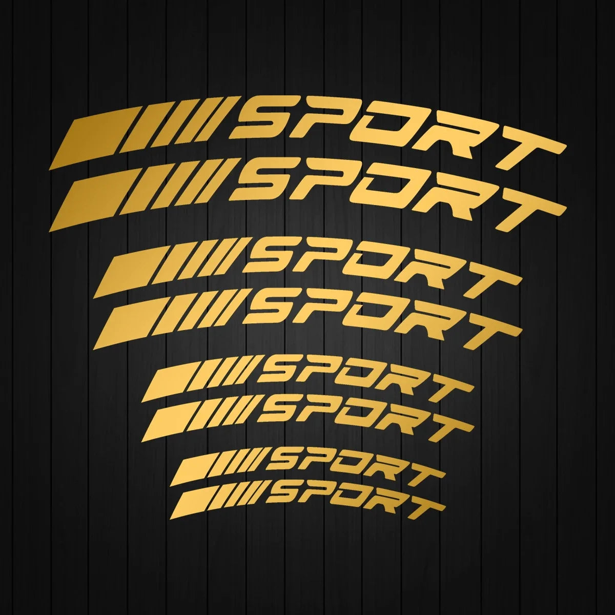 Reflektierender Aufkleber „Sport Curve“. 