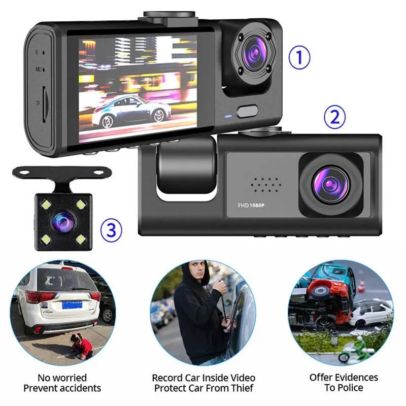 Dash Cam W/ IR Night Vision & Loop Recording 