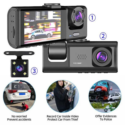 Dash Cam W/ IR Night Vision & Loop Recording 