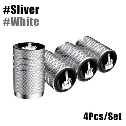 4Pcs/Lot Skull Tire Valve Caps 
