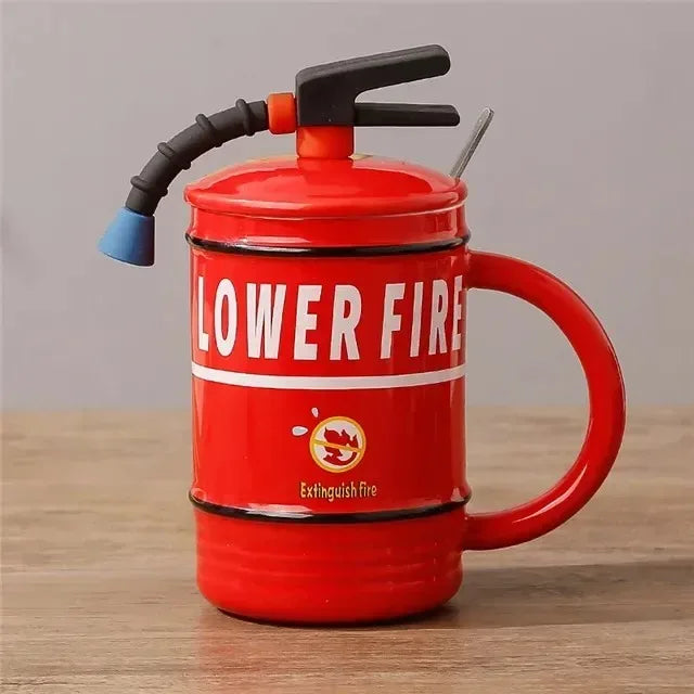 Fire Extinguisher Shape Mug 