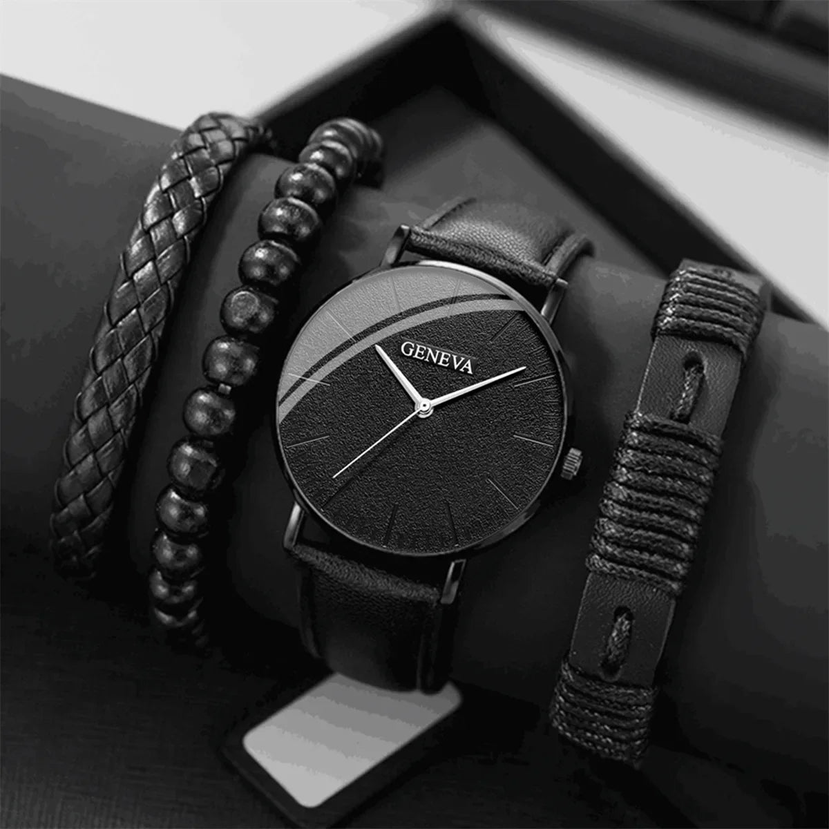 Men’s Watch Luxury Bracelet Set 