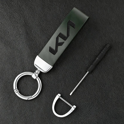 KN Car Leather Keychain