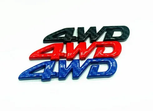 Carbon Fiber 4WD Car Trunk Decal