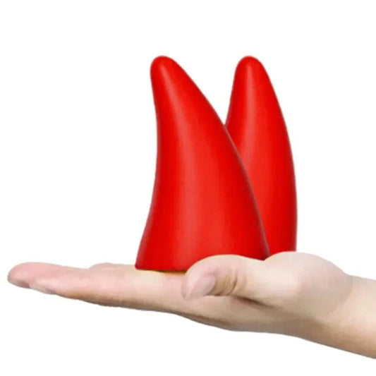 2PCS 3D Devil Horn Car Roof Stickers 