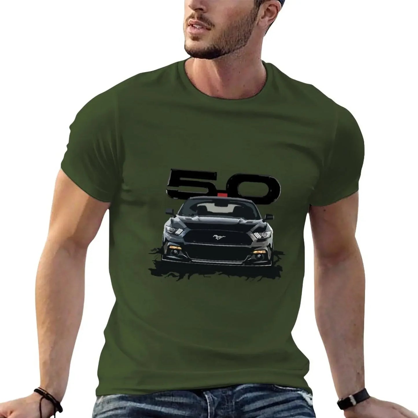 Schwarzes S550-Auto-T-Shirt