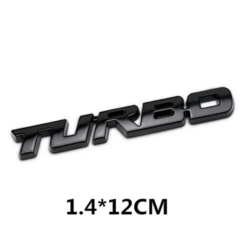 Turbo 3D Car Sticker 