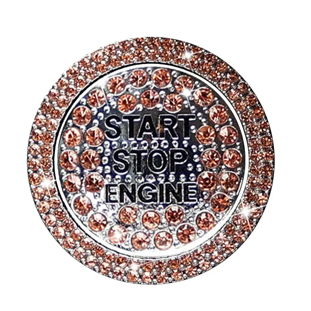 Car Start Button Diamond Sticker 