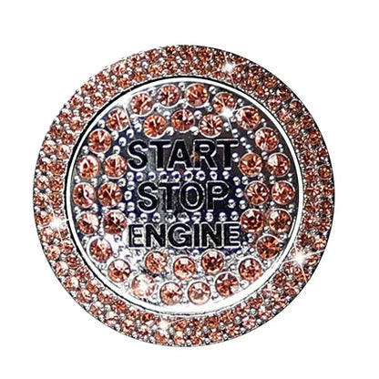 Car Start Button Diamond Sticker 
