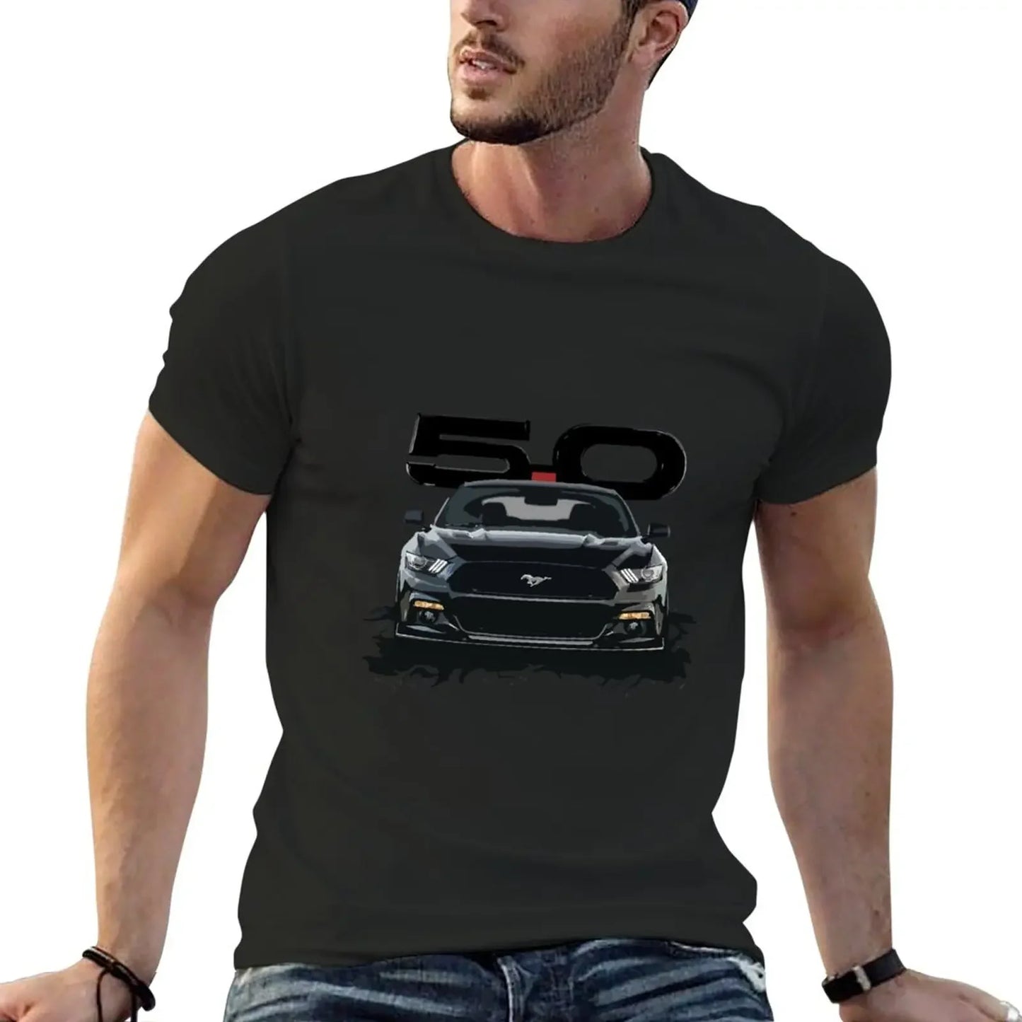 Schwarzes S550-Auto-T-Shirt