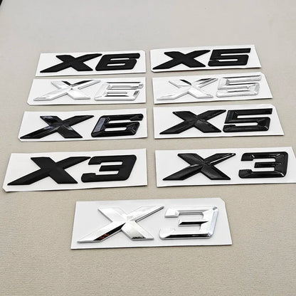 X3 X5 X6 Badge Sticker 