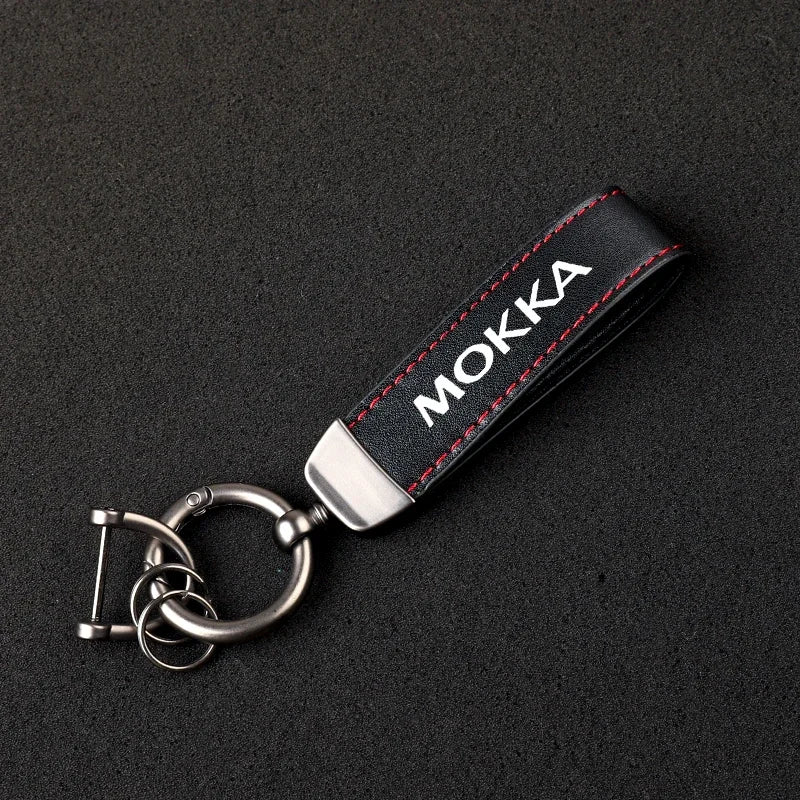 Mokka Leather Keychain 