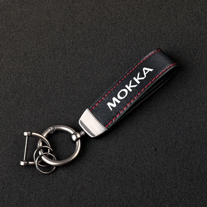 Mokka Leather Keychain 
